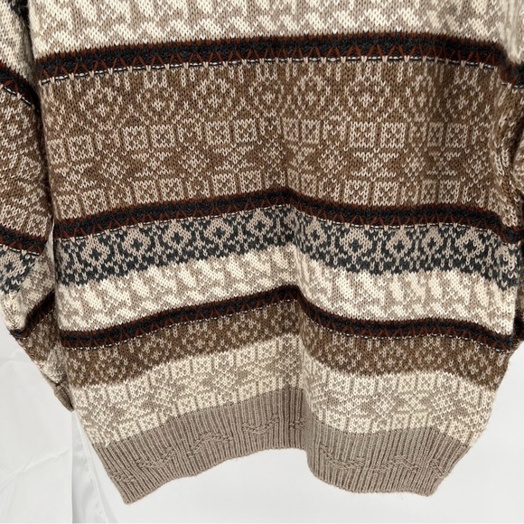 The Italian Sweater Co Vintage Mens Wool/Acrylic Sweater Size L Grandpa - Picture 9 of 9